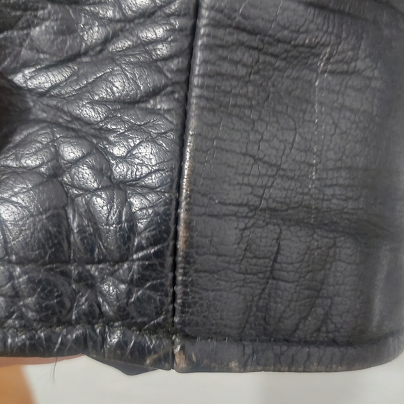 Serious Fkn Moto Jacket - Heavy Real Leather Motorcycle Armor - Picture 3 of 5